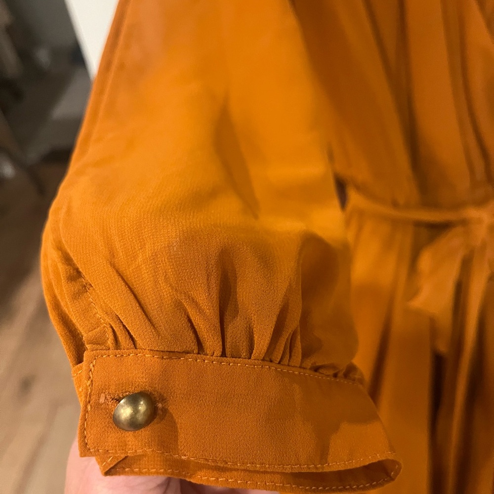 Joyfolie Mia Joy Aniya maxi dress, long sleeve, burnt orange - Picture 4 of 5